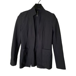 Athleta blazer jacket black women's size 0